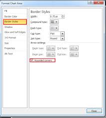 How To Make Rounded Corners In Chart Border In Excel