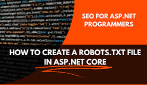 how to create a robots txt file in asp