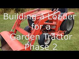 building a loader for a garden tractor