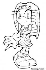 Sonic the hedgehog is a game from japan which using supersonic speed. Printable Sonic The Hedgehog Tikal Coloring In Sheets Free Kids Coloring Pages Printable