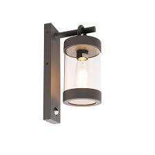 outdoor wall lamp dark gray ip44 motion