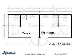 modular restroom and bathroom floor plans