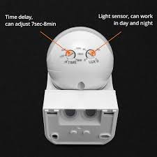 110 220v pir motion sensor light switch