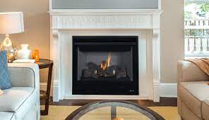 Top Vent Fireplace With Aged Oak Logs