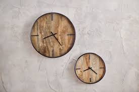 Alomi Mango Wood Clock Ironbridge