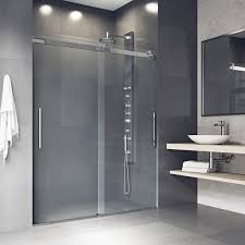 adjustable frameless sliding shower door