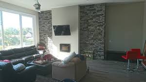 Stone Veneer Accent Walls With A Dry
