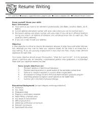 Sample Of Objective In Resume In General Job Objective For Resume