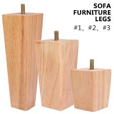 pluokvzr 4pcs height sofa legs wooden