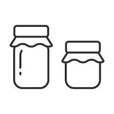 Glass Jar Vector Icon Outline Sign