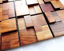 Wood Tiles Wall Tile Backsplash