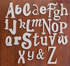 Wooden Letter Alphabet Unfinished
