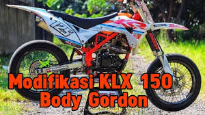 Model motor ini sudah tidak ada. Modifikasi Klx 150 Pakai Body Gordon Keren Supermoto Indonesia Youtube