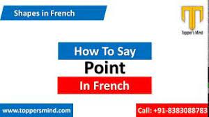point in french how to say point in