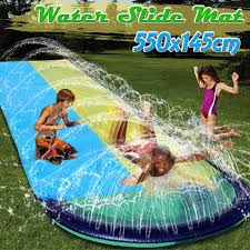 Because of their weight and height, adults and teenagers who dive onto. 5 5m Dual Person Surf Water Slide Mat Lawn For Children Summer Pool Games Toys Backyard Outdoor Water Skater Buy From 42 On Joom E Commerce Platform