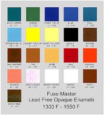 Fuse Master High Fire Lead Free Opaque Enamels