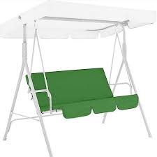 Green Patio Swing Chair Seat Cover