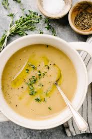 caramelized onion and potato soup our