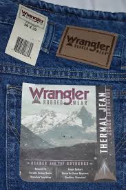 wrangler rugged wear thermal denim