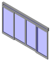 Automatic Sliding Glass Doors W Transom