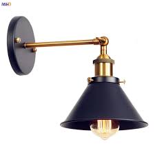 Iwhd Black Retro Industrial Led Wall Lights Fixtures Bathroom Mirror Antique Vintage Wall Lamp Sconces Edison Style Lighting Led Indoor Wall Lamps Aliexpress