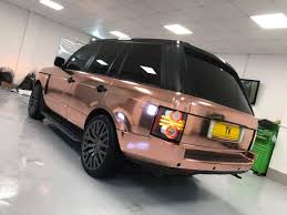 Everyday we wrap cars, we'll make it the best we can! Arl Ø¯Ø± ØªÙˆÛŒÛŒØªØ± My New Rose Gold Chrome Range Rover Thanks To Tinted Vision So Happy It S Unreal Major Car Goals
