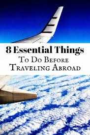 checklist for overseas travel 8