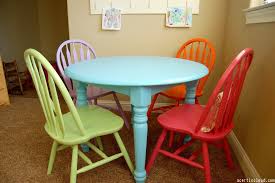 The room isn't overly large, so all that red made the room feel even smaller. How To Paint Your Kitchen Table Chairs Diy Paint