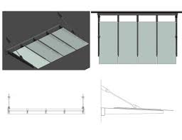 Glass Steel Awning