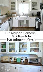 diy kitchen remodel from 80 s ranch to