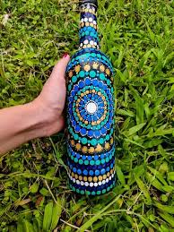 Acrylic Bottle Painting Designs Ideas