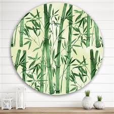 Forest I Tropical Metal Circle Wall Art