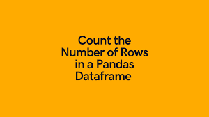pandas number of rows in a dataframe