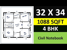 1000 Sqft 4 Bedroom House Plans 32 X