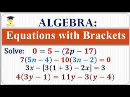 Algebra Equations With Brackets
