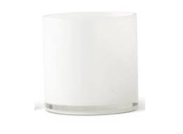 K K Interiors 17110a 1 6 Inch White Glass Cylinder Vase