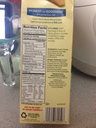 silk soymilk nog calories nutrition