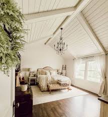 9 white beams on vaulted ceiling you ll
