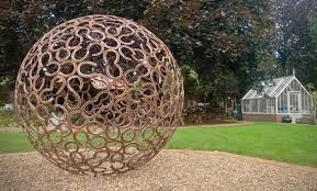Garden Sculpture Large Horseshoe Sphere