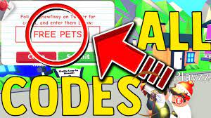 Players as they provide them with very useful items including pets, gems, and coins for free and instantly. New All Adopt Me Codes 2019 New Pets Update Roblox Youtube