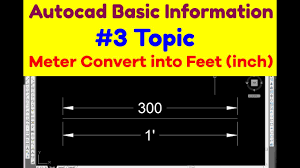 Units Conversation Meter Convert Into Inch Or Feet How To Convert Mm Drawing Into Feet In Autocad