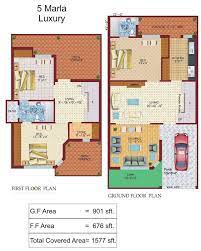 5 Marla House Plan House Plans Duplex