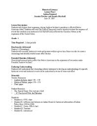 Indian Removal Lesson Plan For 4th Grade Lesson Planet