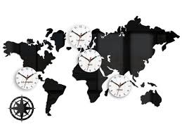 Wall Clock 4 Time Zones Los Angeles