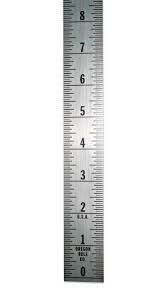 What are the divisions of an inch? Ruler Adhesive Backed 1 1 4 Inch Wide X 36 Inch Long Vertical Up Fractional 1 16 Grads Silver Buy Online In Gibraltar At Gibraltar Desertcart Com Productid 39501873