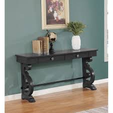 Traditional Console Table In Rustic