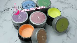 New Light Elegance Pastel Gel Paints Youtube