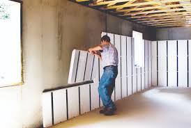 Installing Insulation Panels On A