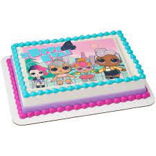 Lol Surprise Square Cake gambar png