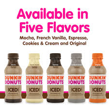 Caffeine values can vary greatly based on the variety of coffee/tea and the brewing equipment/steeping method used. Dunkin Donuts Original Iced Coffee Bottle 13 7 Fl Oz Walmart Com Walmart Com